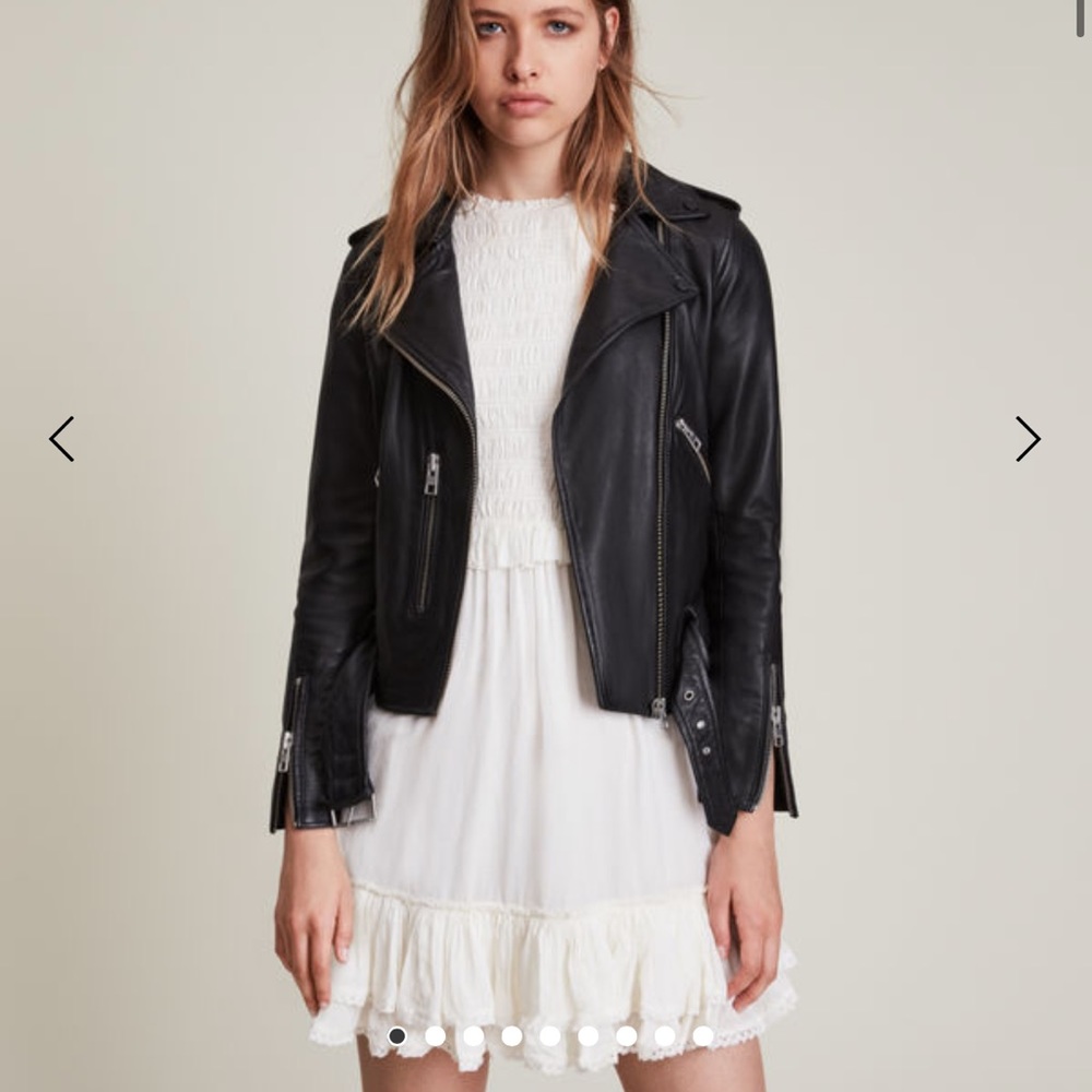 All Saints  BALFERN LEATHER BIKER JACKET